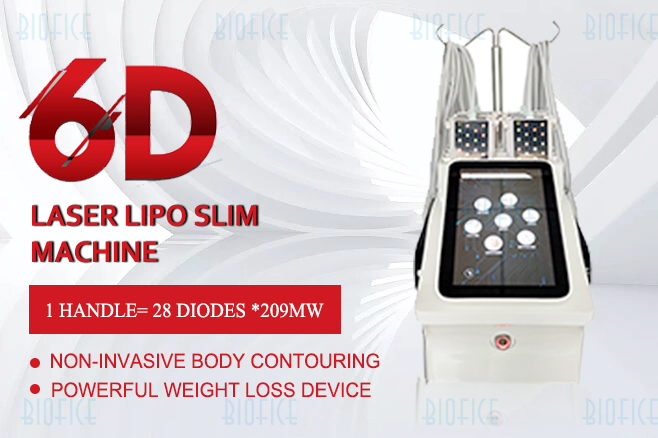 Anti Cellulite Reduction Super 6D Lipo Laser Vaser Liposuction body slimming inch loss s shape beauty device Machine